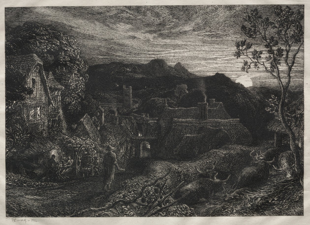 行李员，1879年。 作者 塞缪尔·帕尔默（Samuel Palmer）