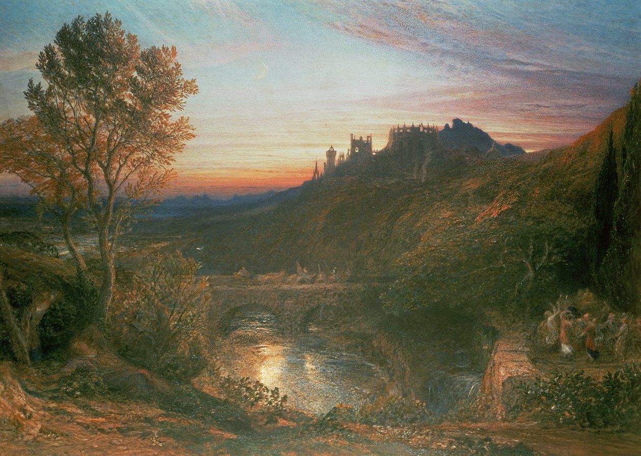 日落时的城市 作者 塞缪尔·帕尔默（Samuel Palmer）