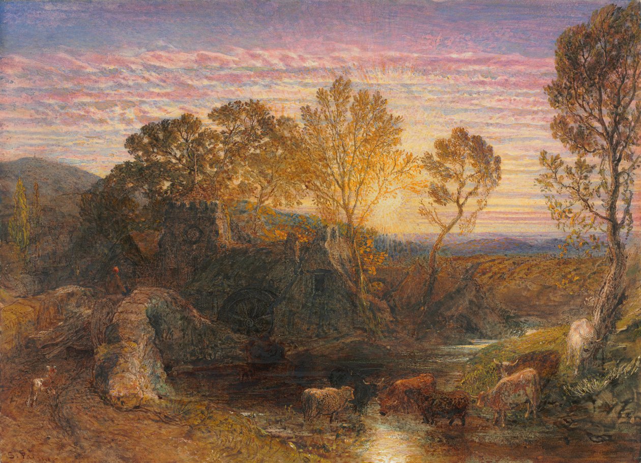 1865年的黄金时段。 作者 塞缪尔·帕尔默（Samuel Palmer）