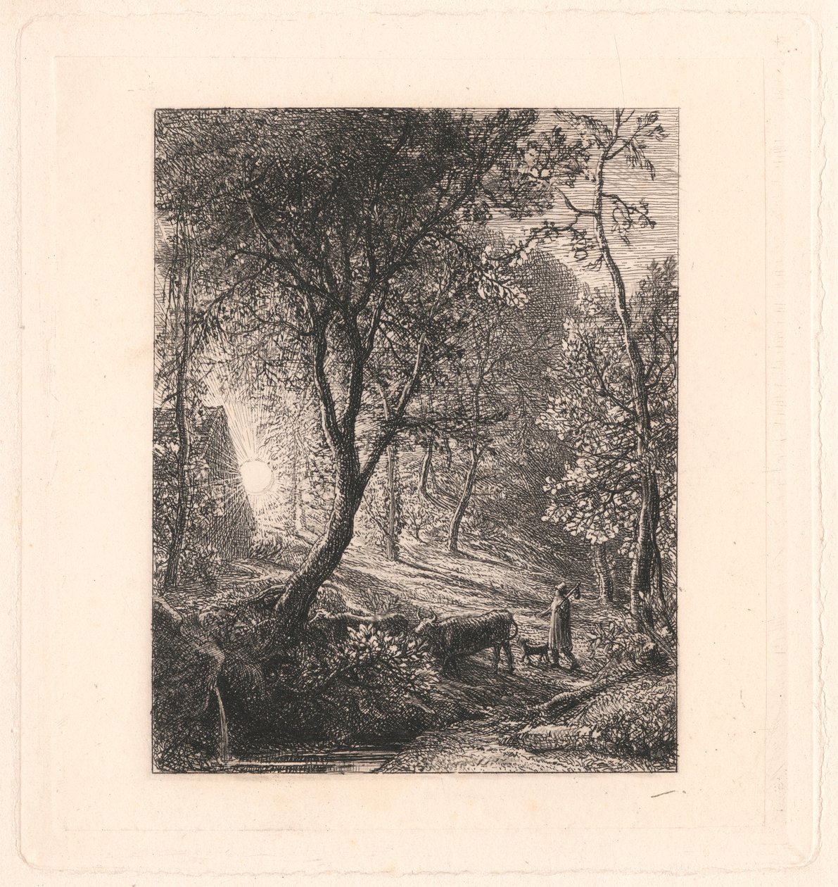 牧民的小屋 作者 塞缪尔·帕尔默（Samuel Palmer）