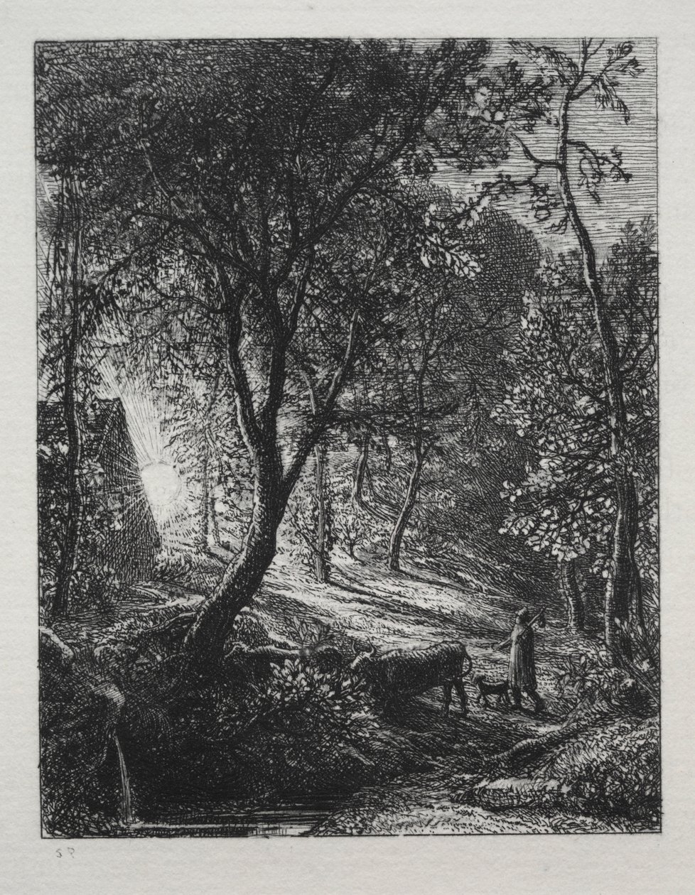牧民小屋，1850年。 作者 塞缪尔·帕尔默（Samuel Palmer）