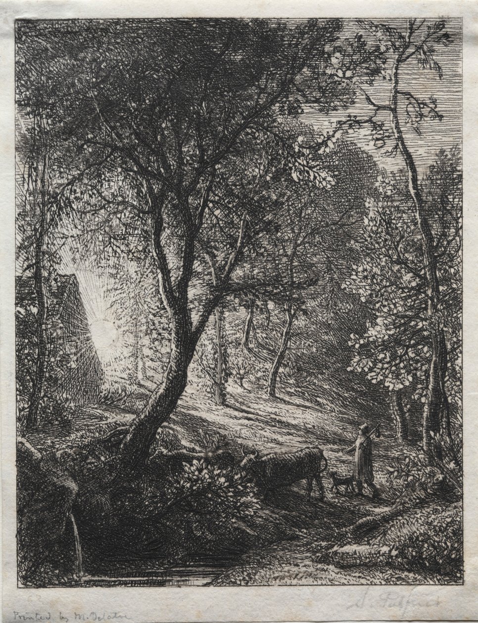 牧民小屋，1850年。 作者 塞缪尔·帕尔默（Samuel Palmer）
