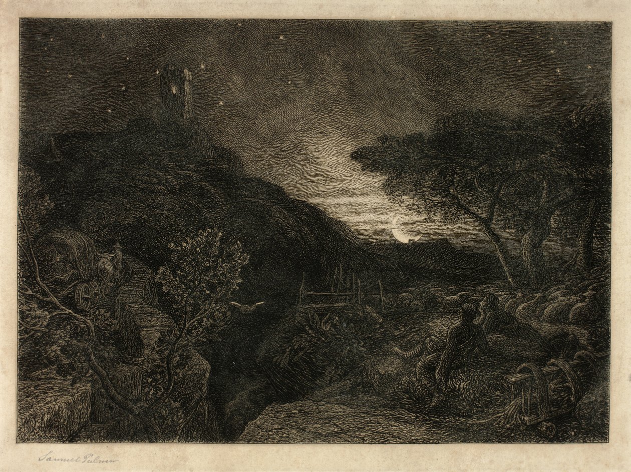 孤独之塔 作者 塞缪尔·帕尔默（Samuel Palmer）