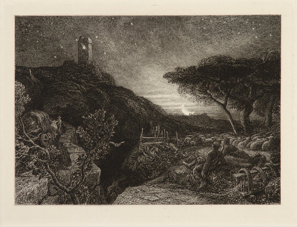 孤独之塔 作者 塞缪尔·帕尔默（Samuel Palmer）