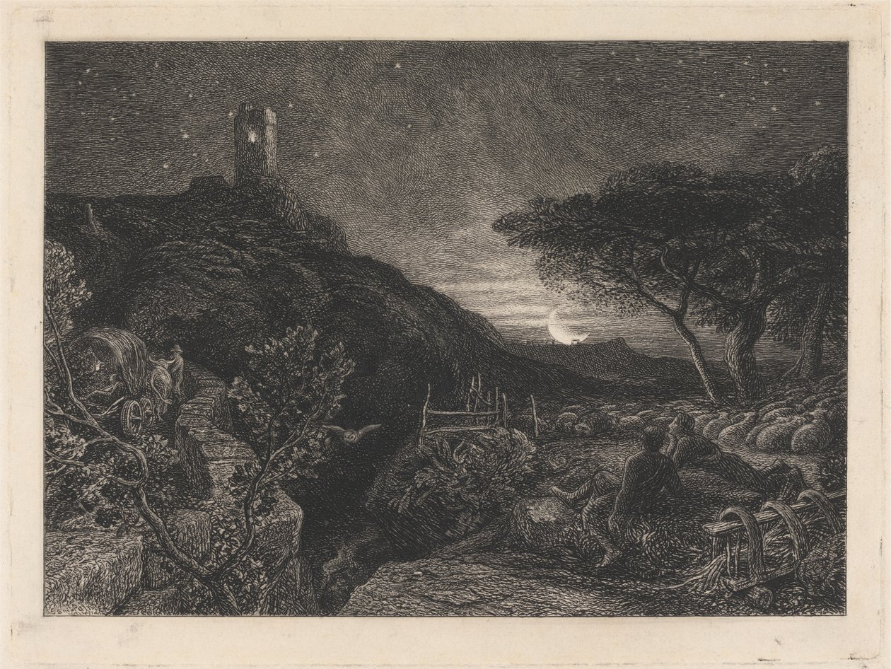 孤独之塔 作者 塞缪尔·帕尔默（Samuel Palmer）