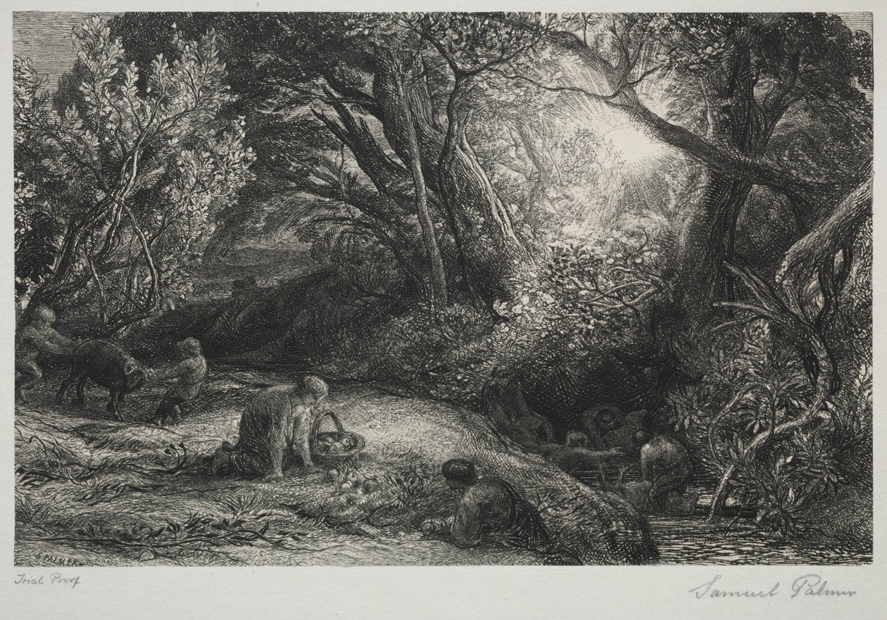 生命的早晨，1860-1861年。 作者 塞缪尔·帕尔默（Samuel Palmer）