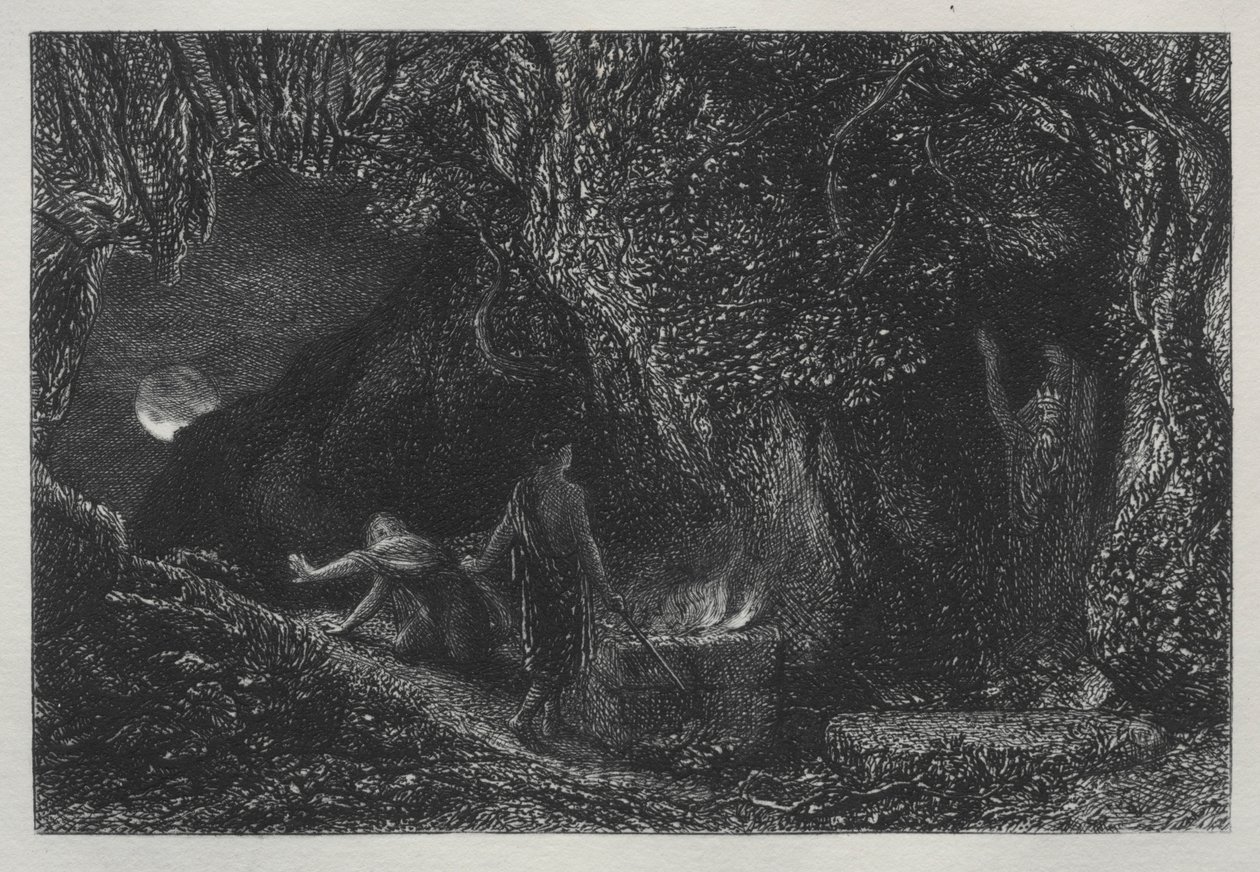 1883年的坟墓。 作者 塞缪尔·帕尔默（Samuel Palmer）
