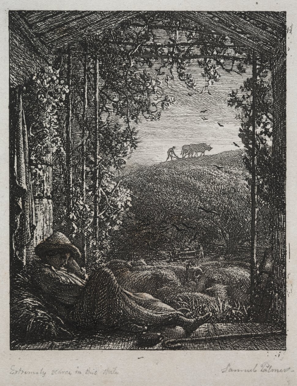沉睡的牧羊人 作者 塞缪尔·帕尔默（Samuel Palmer）