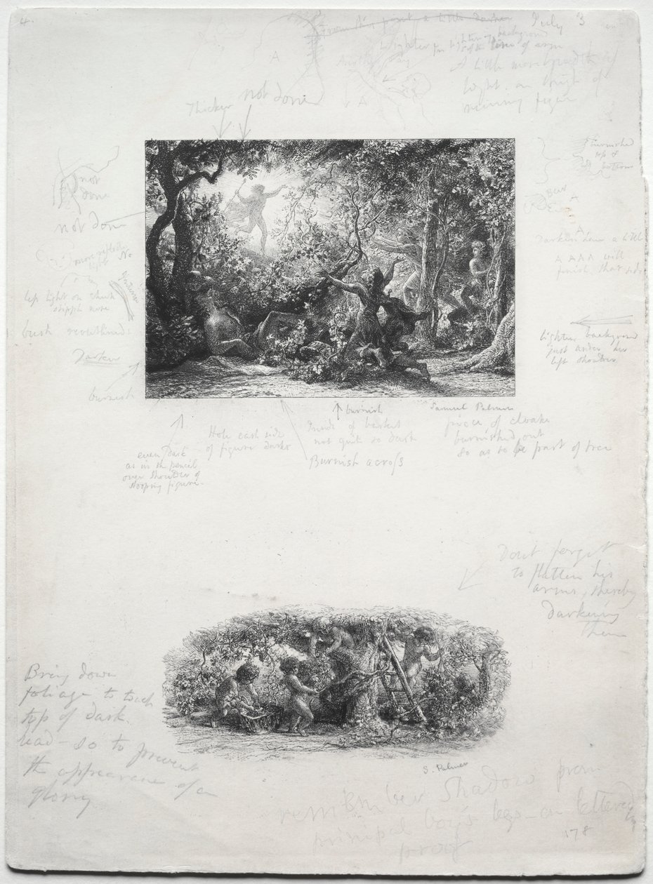 藤蔓 作者 塞缪尔·帕尔默（Samuel Palmer）