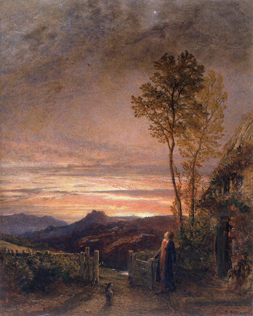 云雀的崛起》，1839-1840年 作者 塞缪尔·帕尔默（Samuel Palmer）