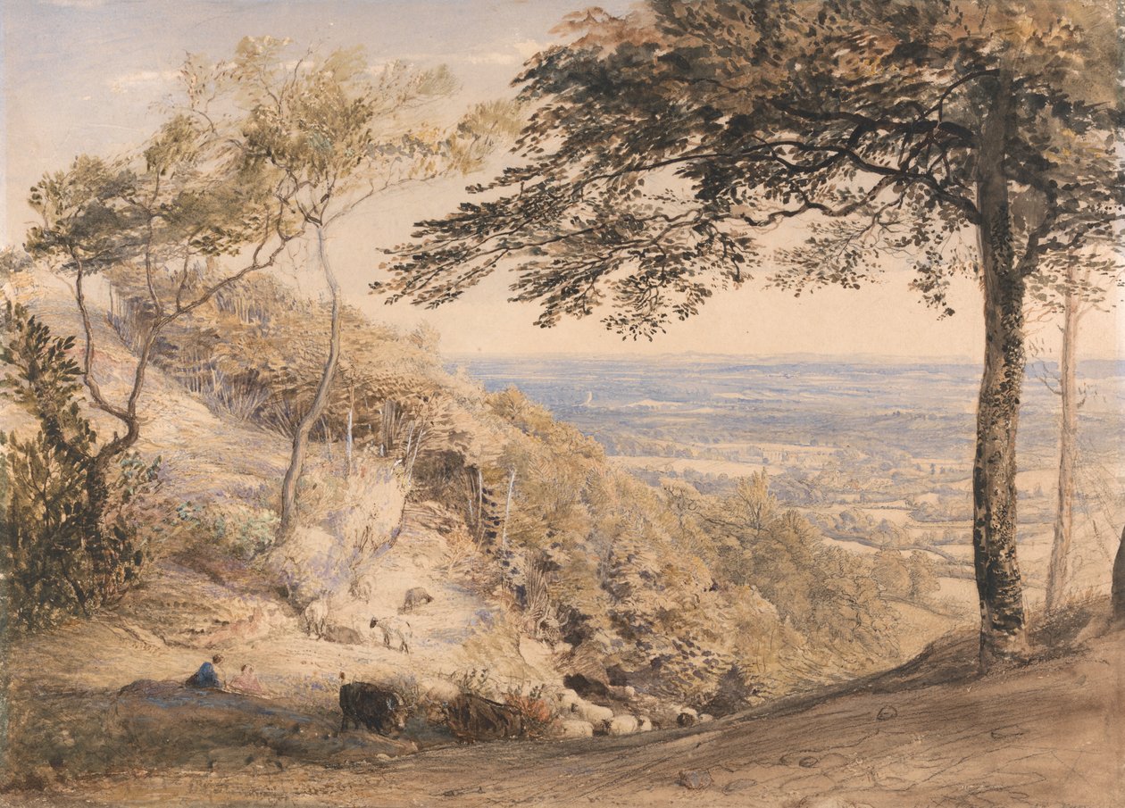 肯特郡威尔莫特山 作者 塞缪尔·帕尔默（Samuel Palmer）