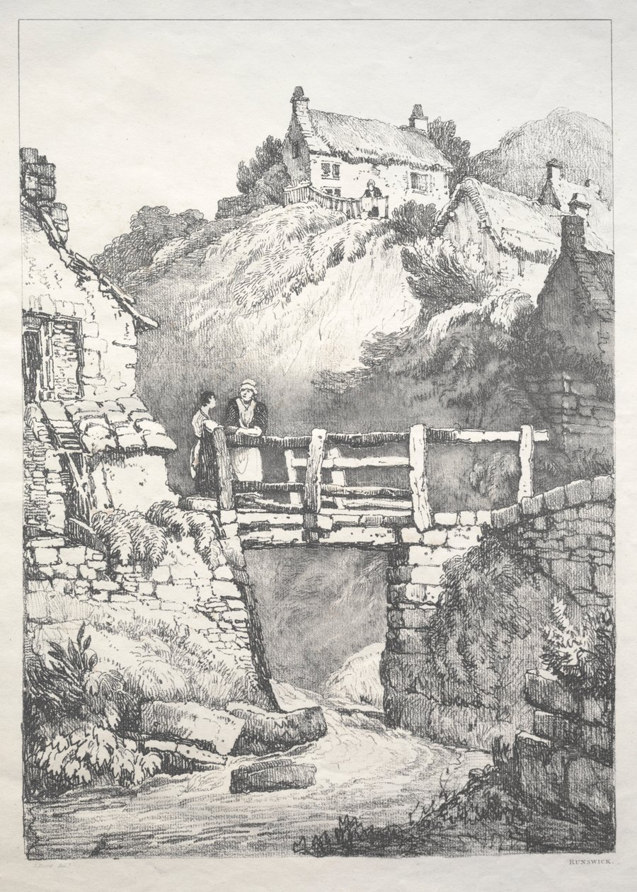 英格兰北部古建筑和乡村小屋系列》：  伦斯维克 作者 塞缪尔·普鲁特
