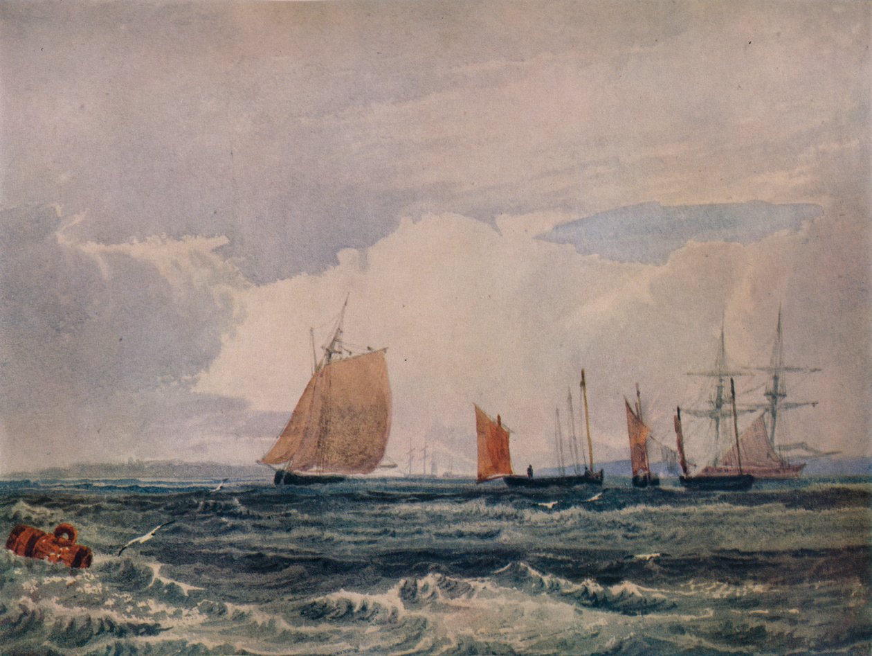 普利茅斯（Off Plymouth），c1827 作者 塞缪尔·普鲁特