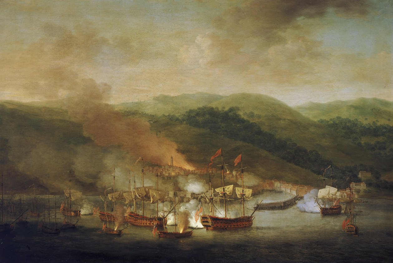 奥地利王位继承战争（1740-1748 年）：轰炸巴斯蒂亚（法国），11 月 6 日 作者 塞缪尔·斯科特