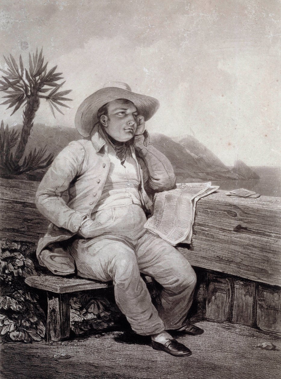 拿破仑一世 (1769-1821) 的肖像 Samuel William Reynolds (1773-1835) 1820 年 Ile d
