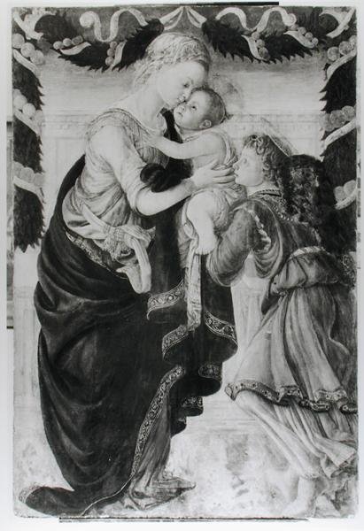 圣母子与天使（小组） 作者 桑德罗·波提切利（Sandro Botticelli）