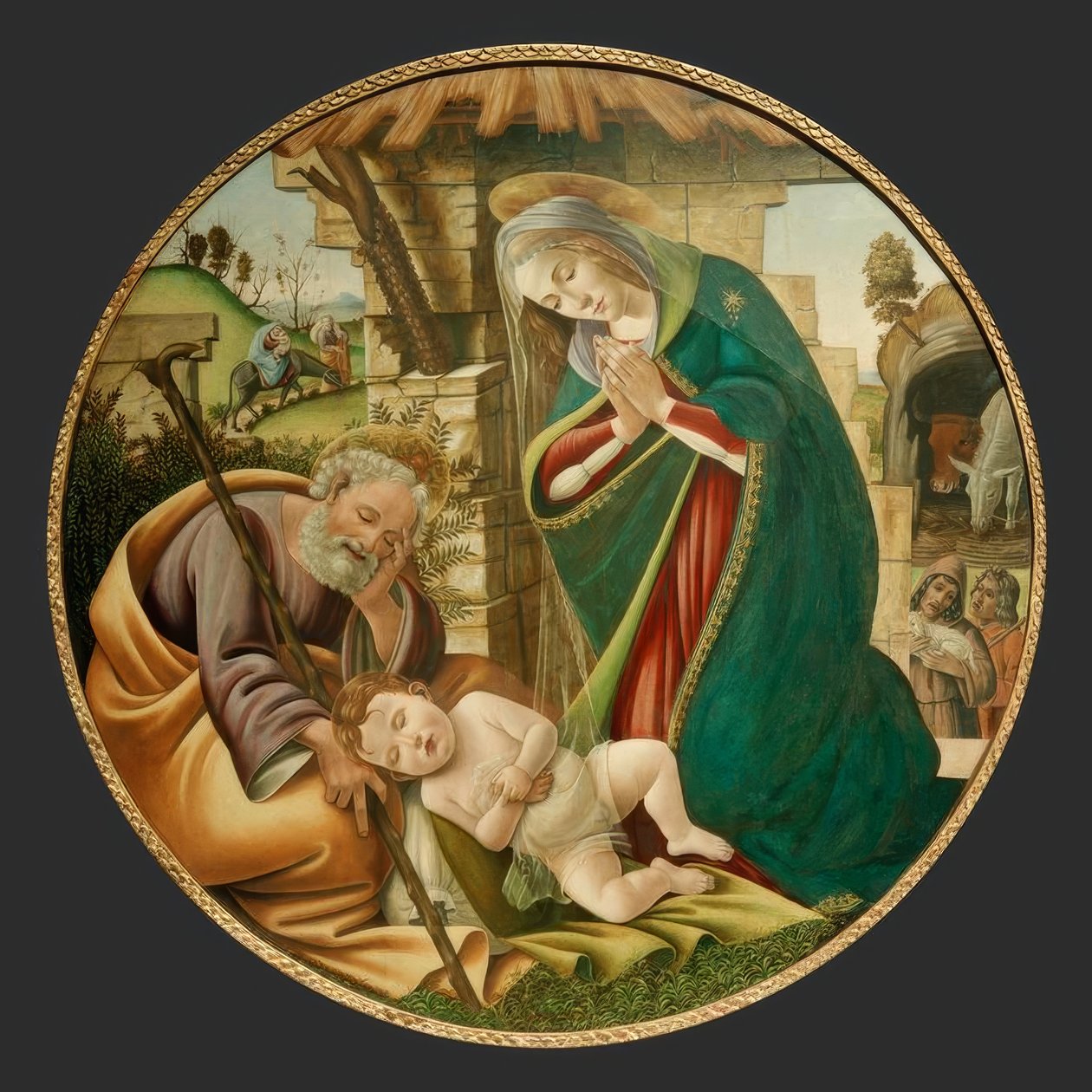 孩子的崇拜 作者 桑德罗·波提切利（Sandro Botticelli）