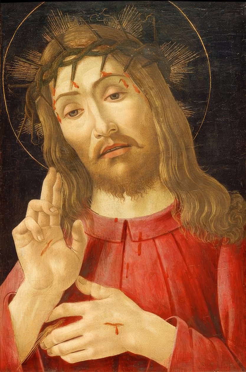 基督是一个痛苦的人 作者 桑德罗·波提切利（Sandro Botticelli）