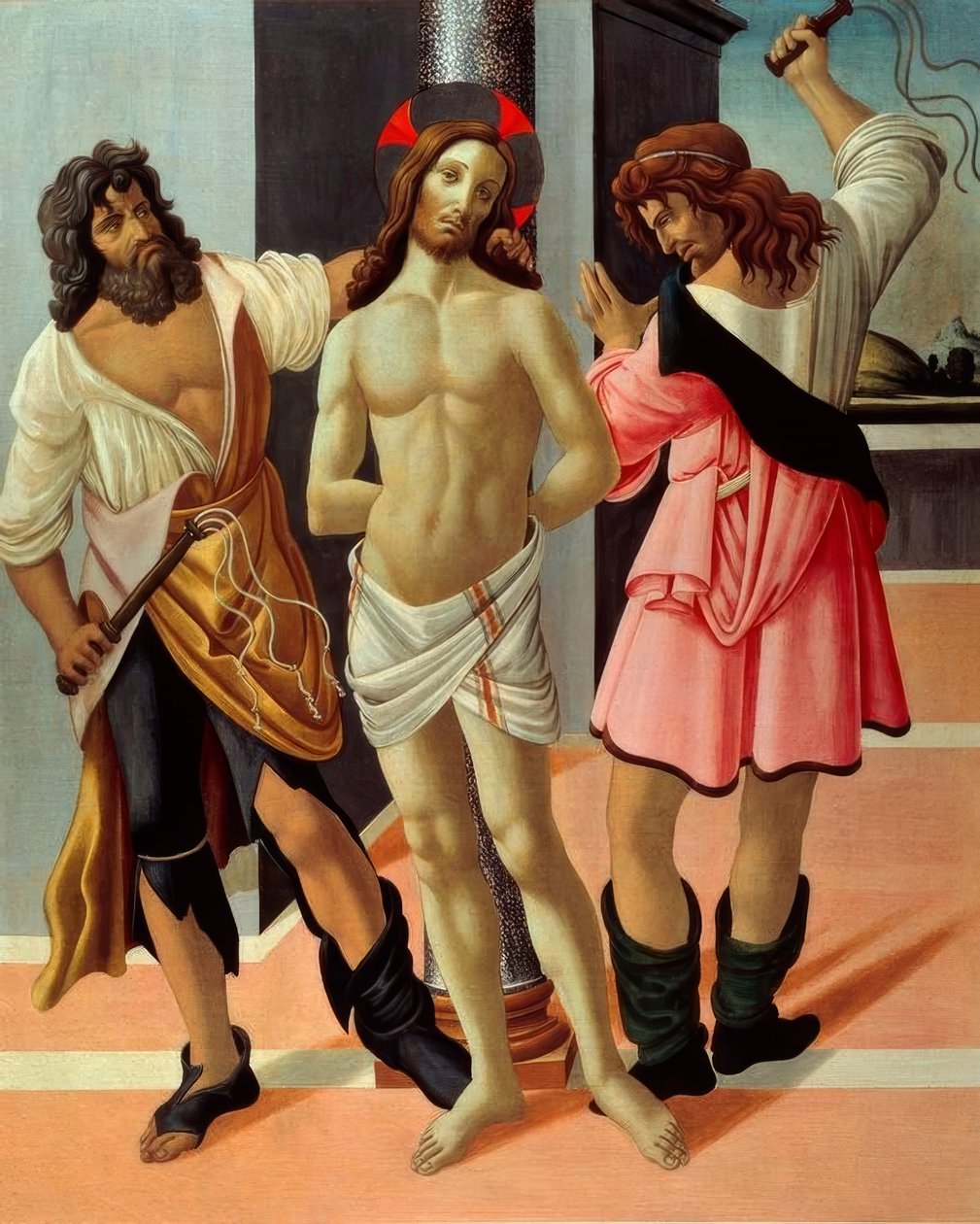 基督鞭打 作者 桑德罗·波提切利（Sandro Botticelli）