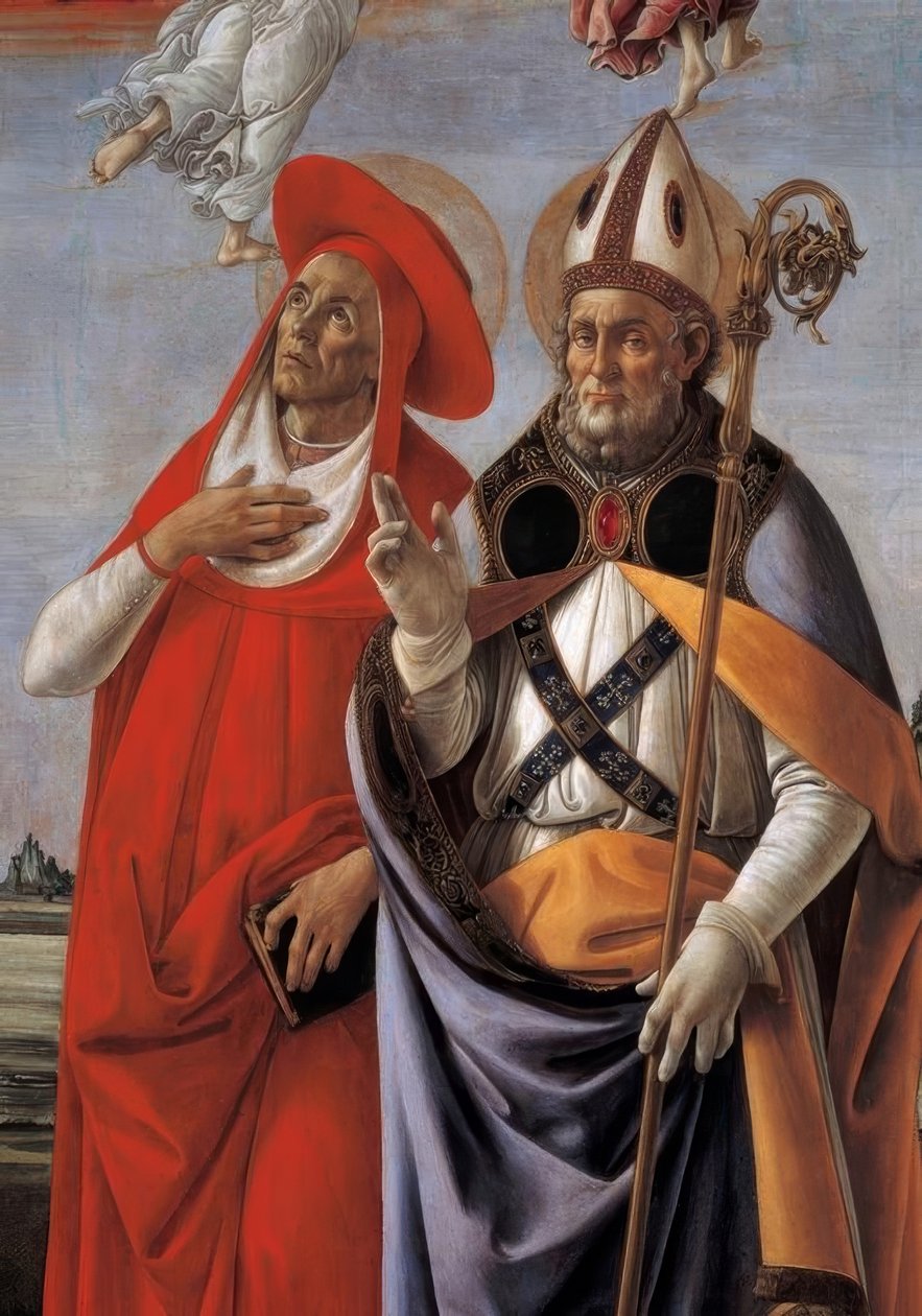 玛丽与四位圣徒加冕 作者 桑德罗·波提切利（Sandro Botticelli）