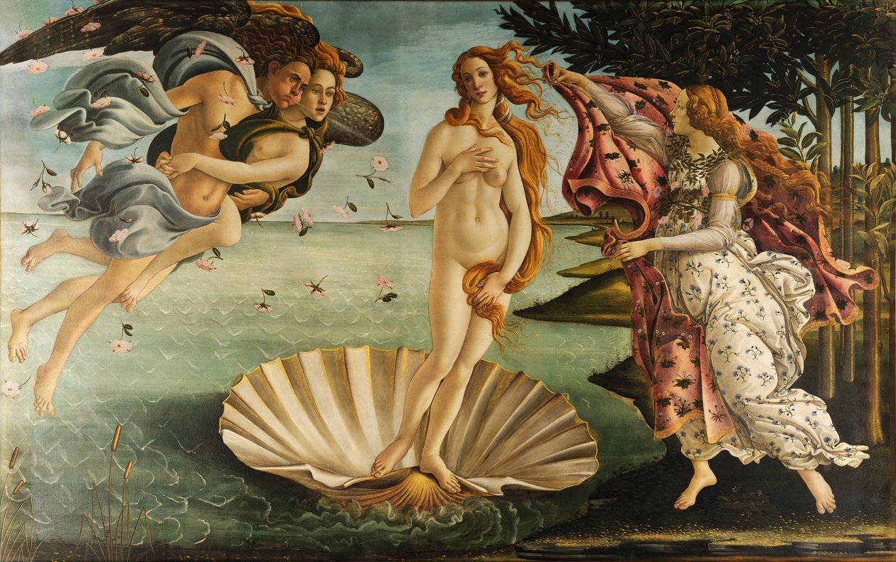 金星的诞生（编辑） 作者 桑德罗·波提切利（Sandro Botticelli）