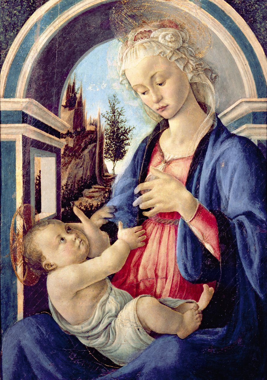 麦当娜和儿童（小组） 作者 桑德罗·波提切利（Sandro Botticelli）