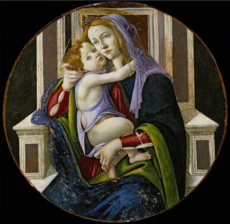 麦当娜和孩子 作者 桑德罗·波提切利（Sandro Botticelli）