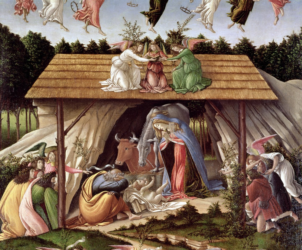 神秘的诞生，1500（细节） 作者 桑德罗·波提切利（Sandro Botticelli）