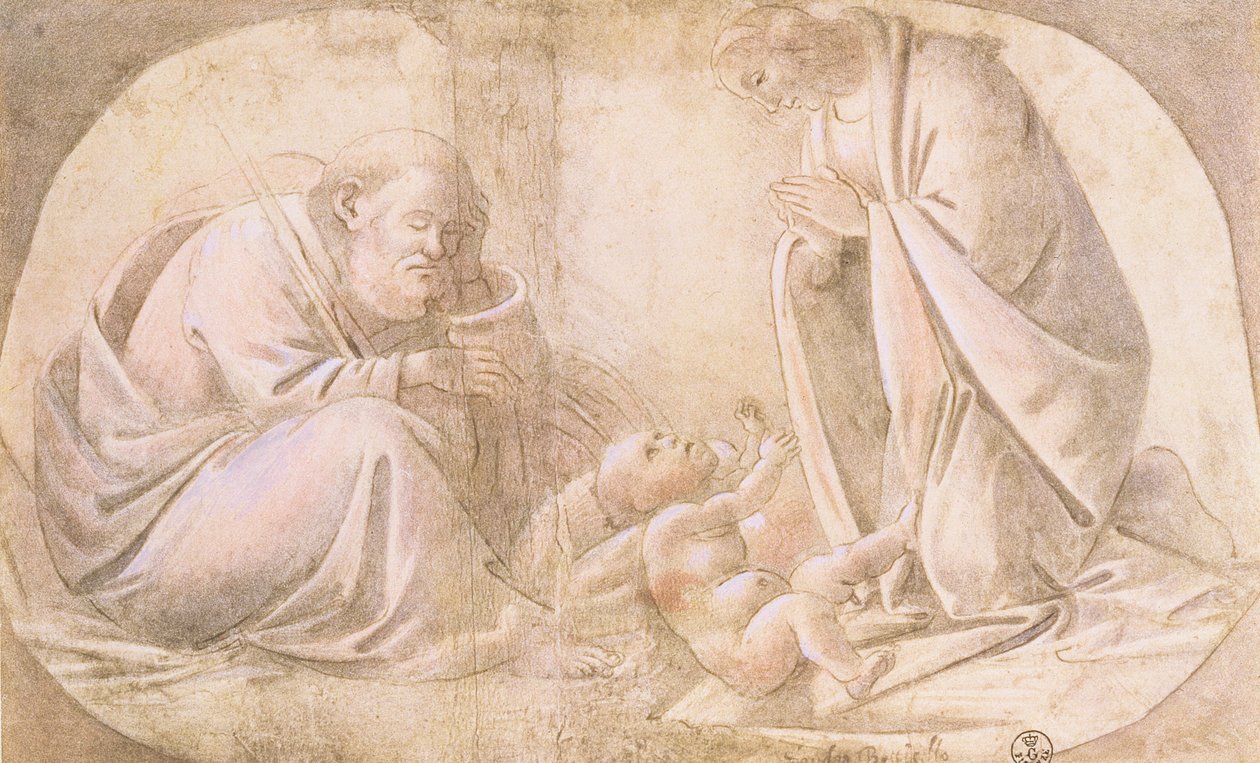 耶稣降生（笔和墨水用水粉） 作者 桑德罗·波提切利（Sandro Botticelli）