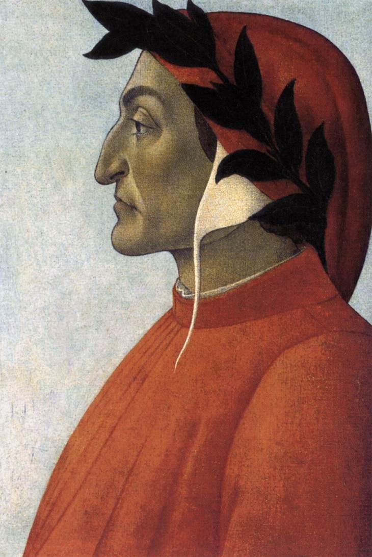 但丁的肖像 作者 桑德罗·波提切利（Sandro Botticelli）
