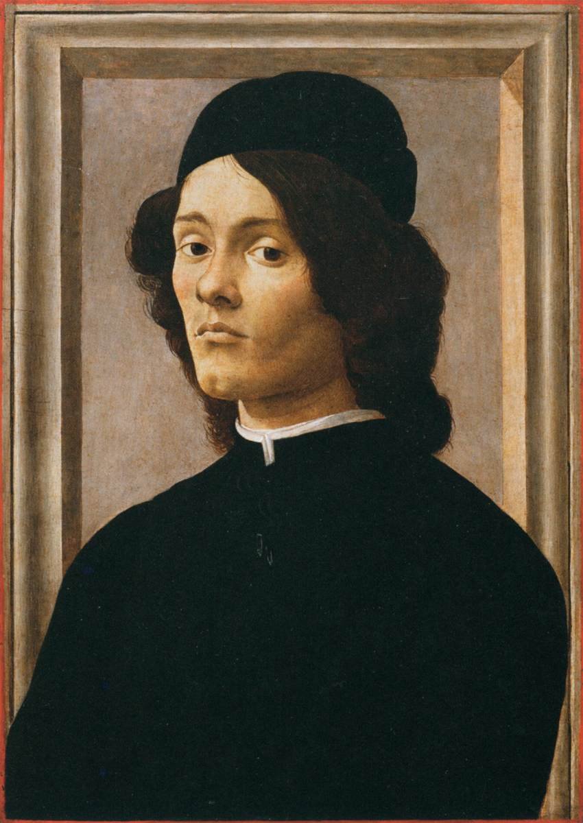 青年的肖像 作者 桑德罗·波提切利（Sandro Botticelli）