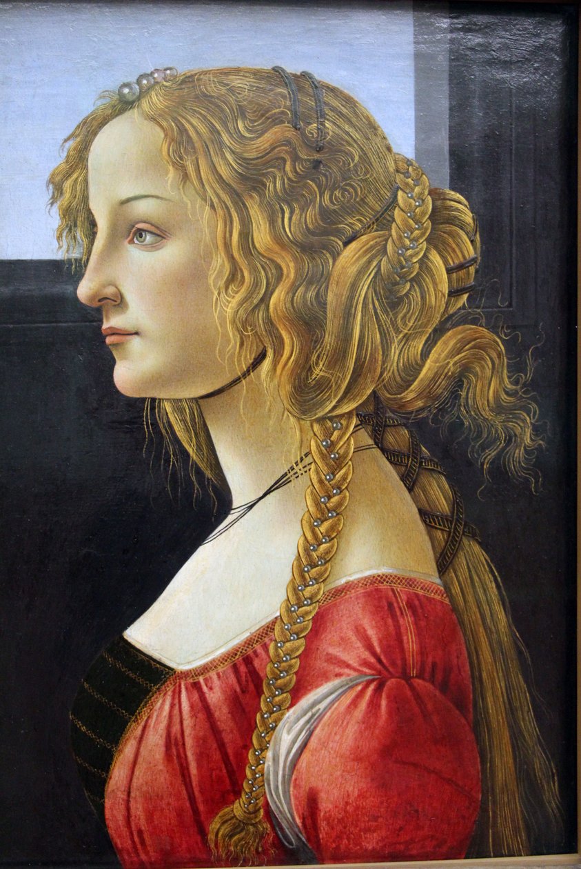 描出一个少妇的画象 作者 桑德罗·波提切利（Sandro Botticelli）