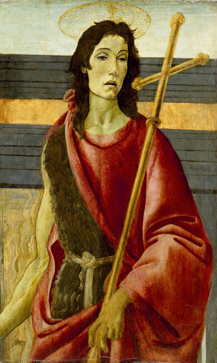 St.John the Baptist，1485 作者 桑德罗·波提切利（Sandro Botticelli）