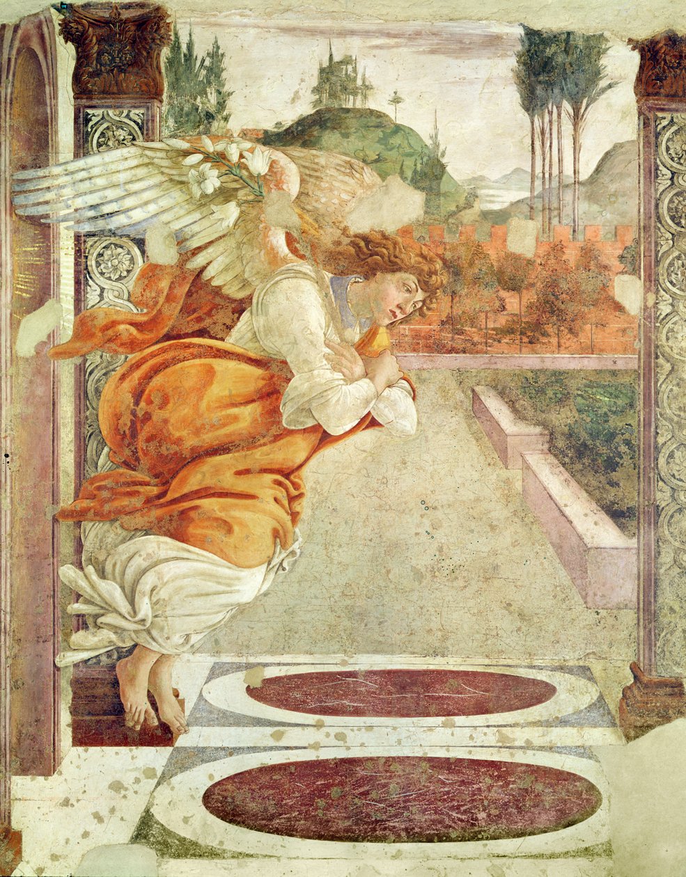 报喜（左图），1481 作者 桑德罗·波提切利（Sandro Botticelli）
