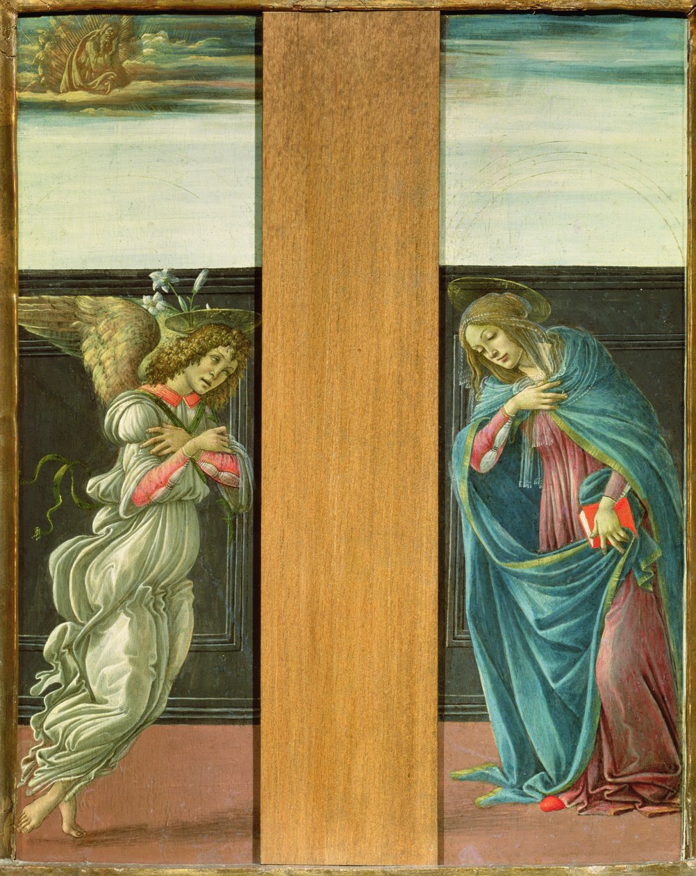 报喜（面板上的蛋彩画） 作者 桑德罗·波提切利（Sandro Botticelli）