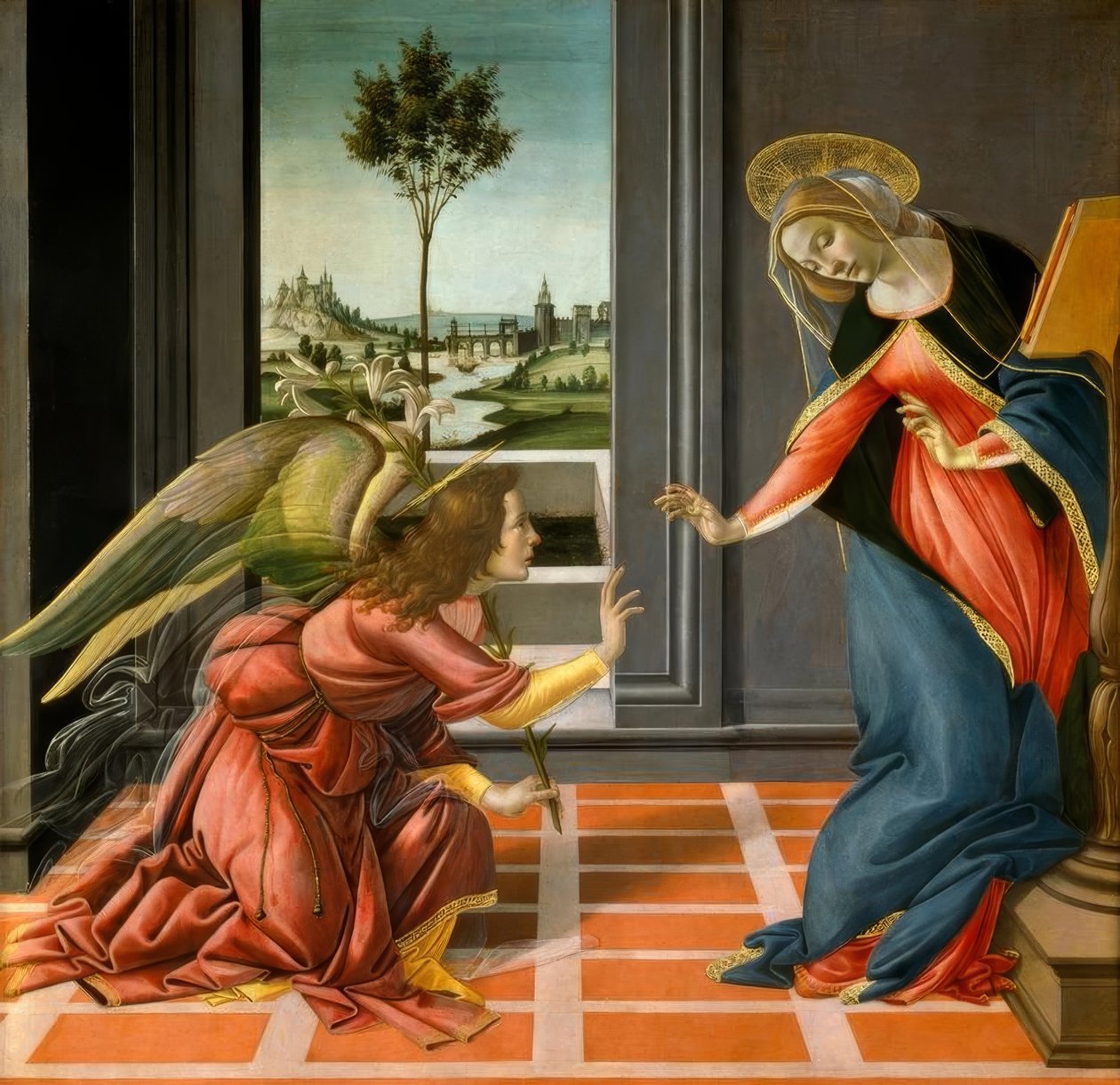 天使报喜 作者 桑德罗·波提切利（Sandro Botticelli）