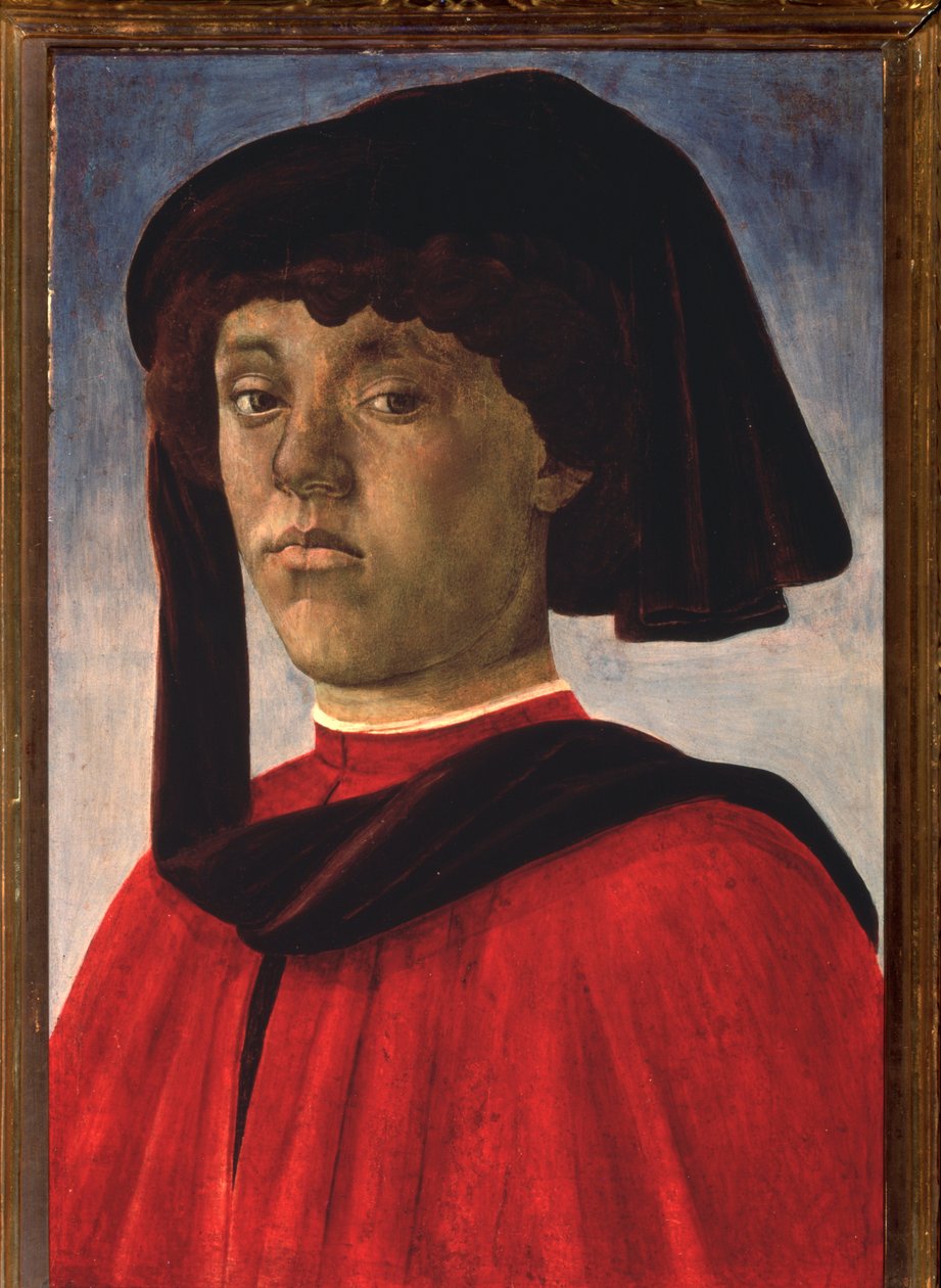 Portrait of Young Man with a Beret (painting, c.1470) 作者 桑德罗·波提切利（Sandro Botticelli）
