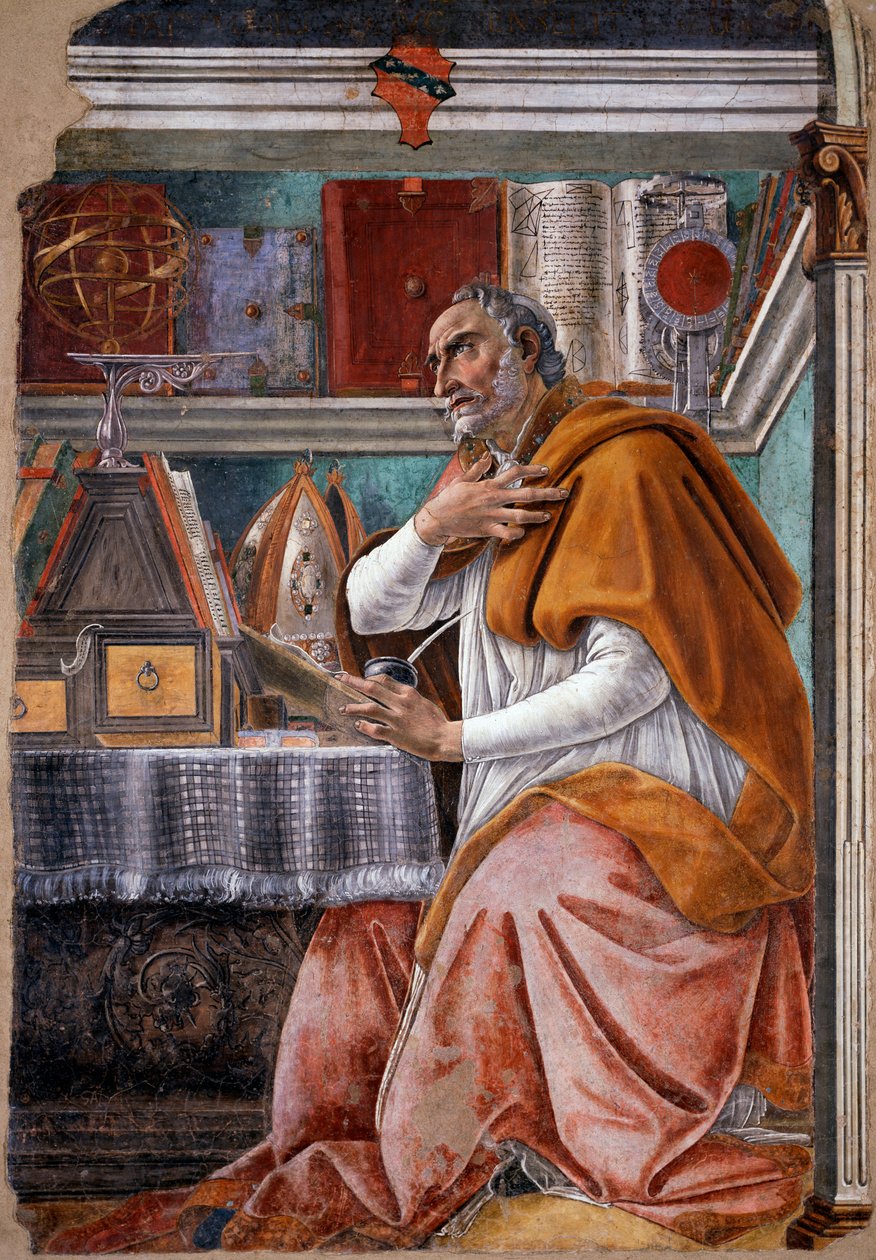 圣奥古斯丁（壁画 作者 桑德罗·波提切利（Sandro Botticelli）
