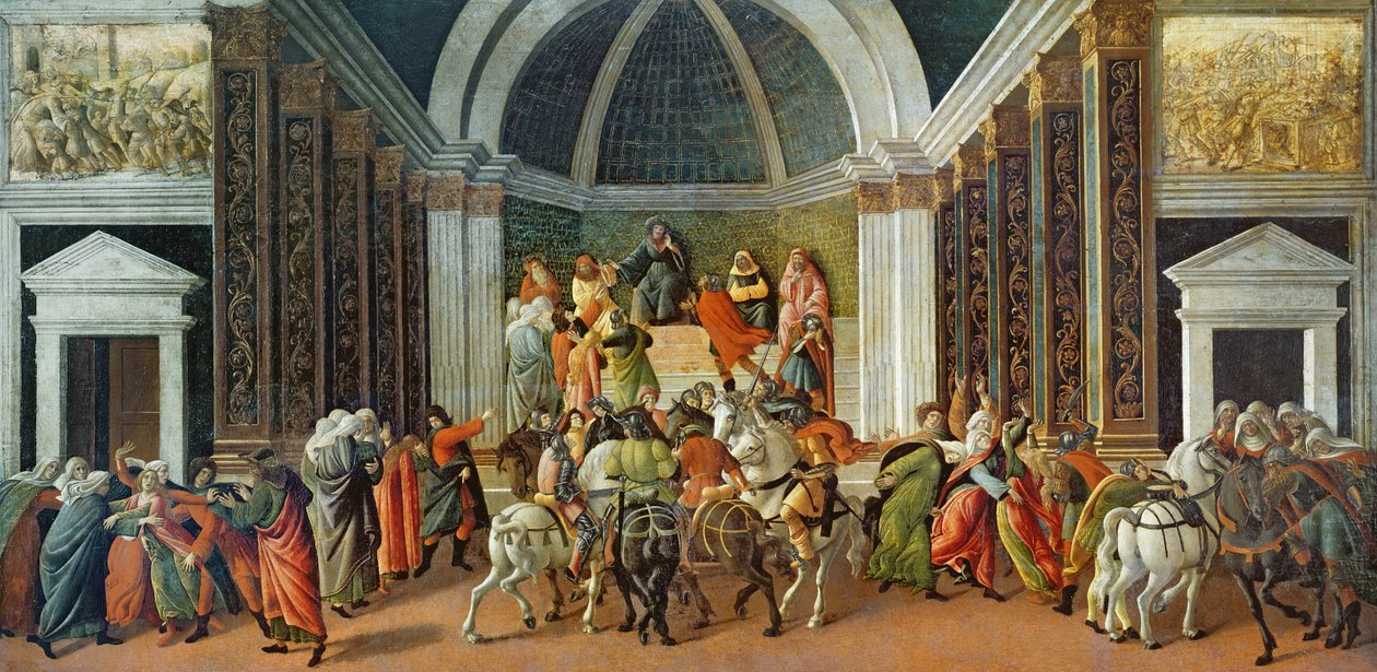 《弗吉尼亚的故事》，约 1500 年（面板蛋彩画） 作者 桑德罗·波提切利（Sandro Botticelli）