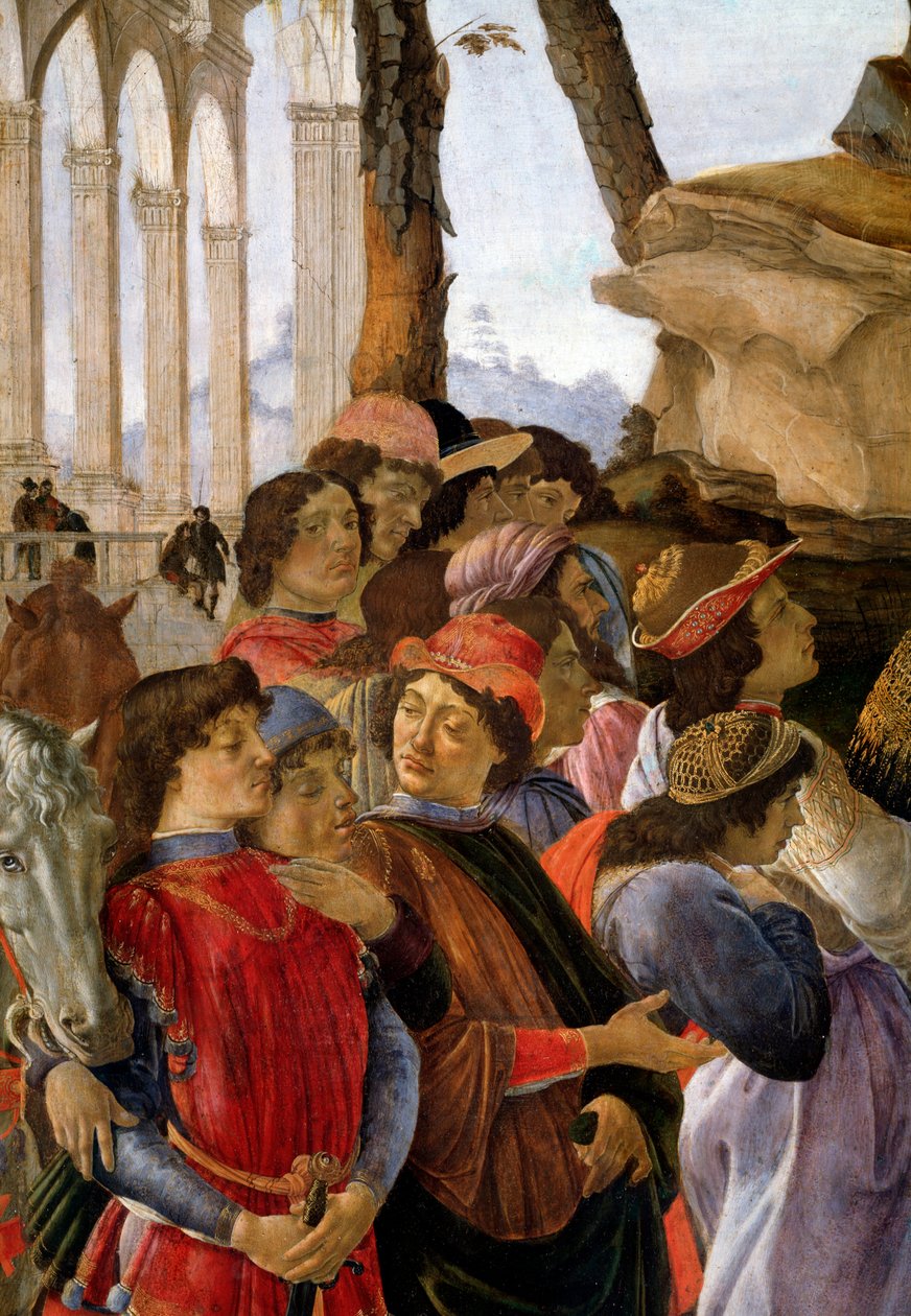 魔术师的崇拜，细节 作者 桑德罗·波提切利（Sandro Botticelli）