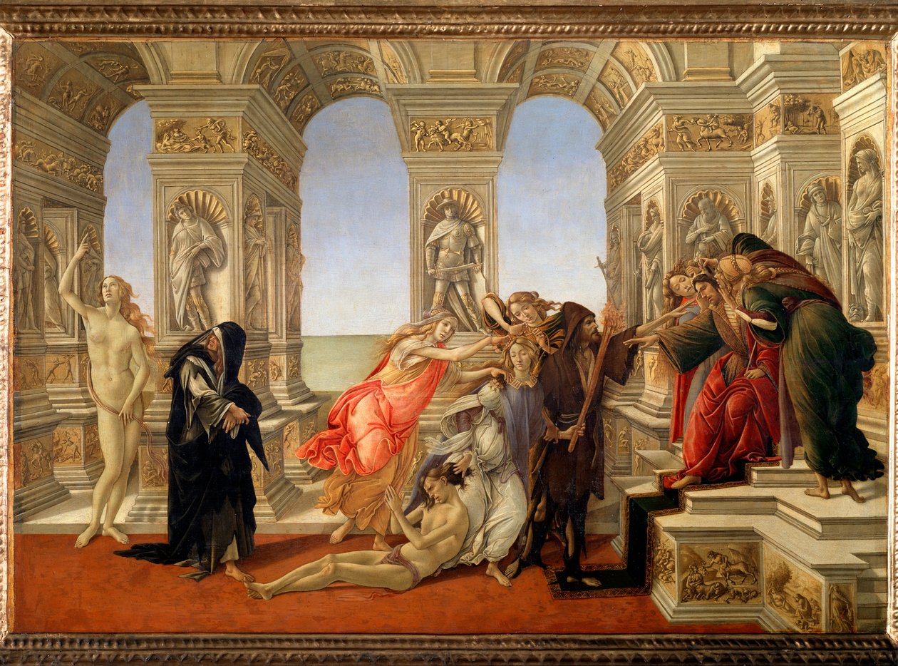 阿佩尔斯的诽谤》（布面钢笔画 作者 桑德罗·波提切利（Sandro Botticelli）
