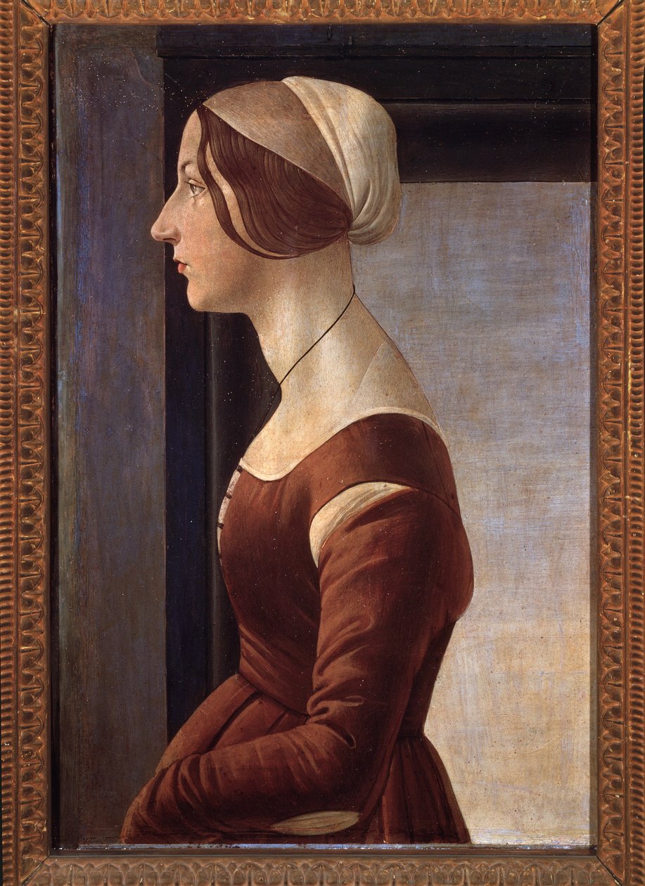 年轻女士（绘画，约 1475 年） 作者 桑德罗·波提切利（Sandro Botticelli）