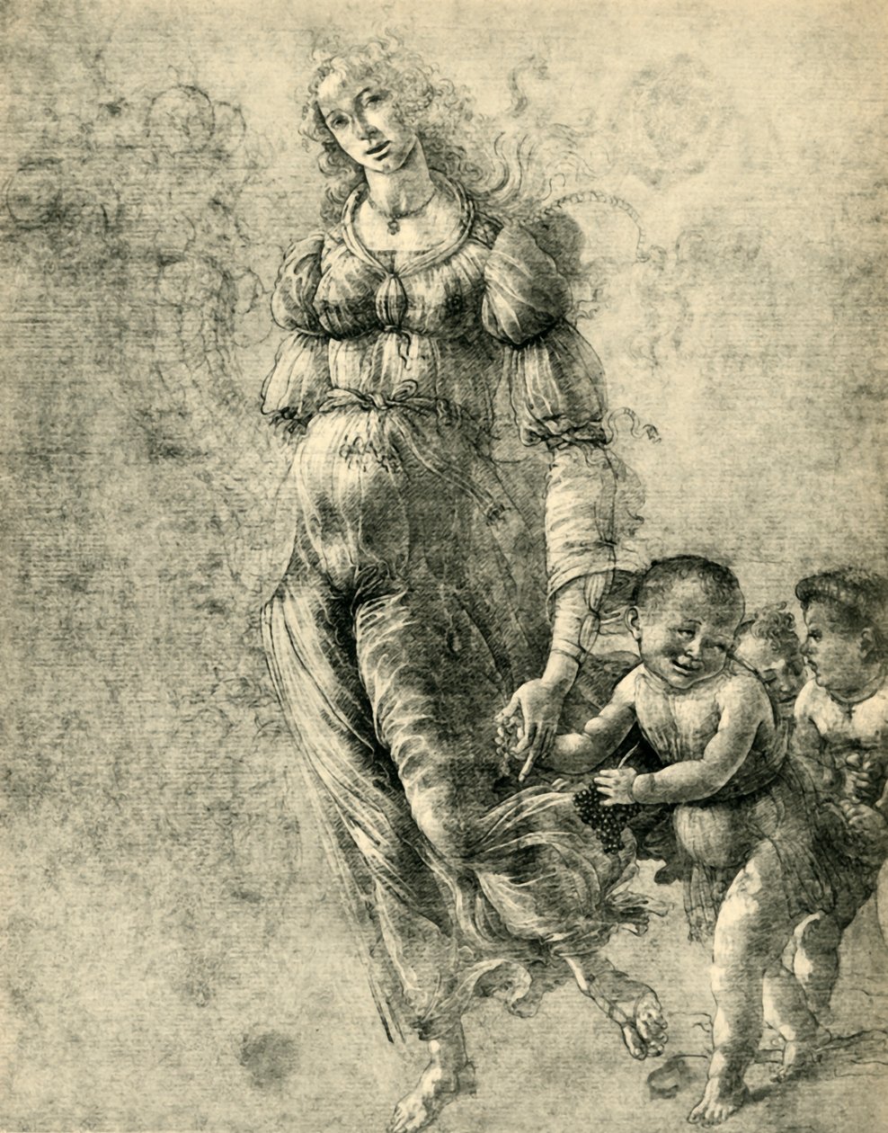 丰盛或秋天，1480-1485年，1943年。 作者 桑德罗·波提切利（Sandro Botticelli）
