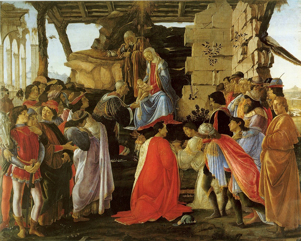玛吉的崇拜 备选标题： de 作者 桑德罗·波提切利（Sandro Botticelli）
