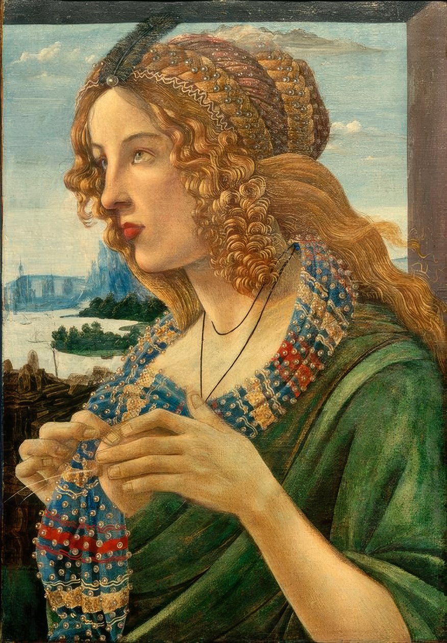 女人的寓言肖像（Simonetta Vespucci？） 作者 桑德罗·波提切利（Sandro Botticelli）