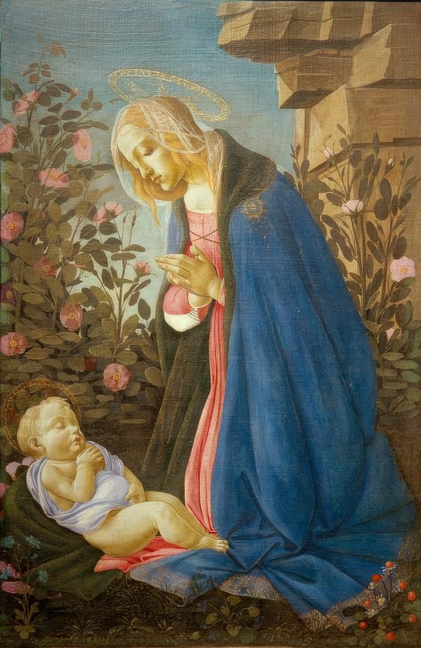 儿童的崇拜（麦当娜·韦米斯） 作者 桑德罗·波提切利（Sandro Botticelli）