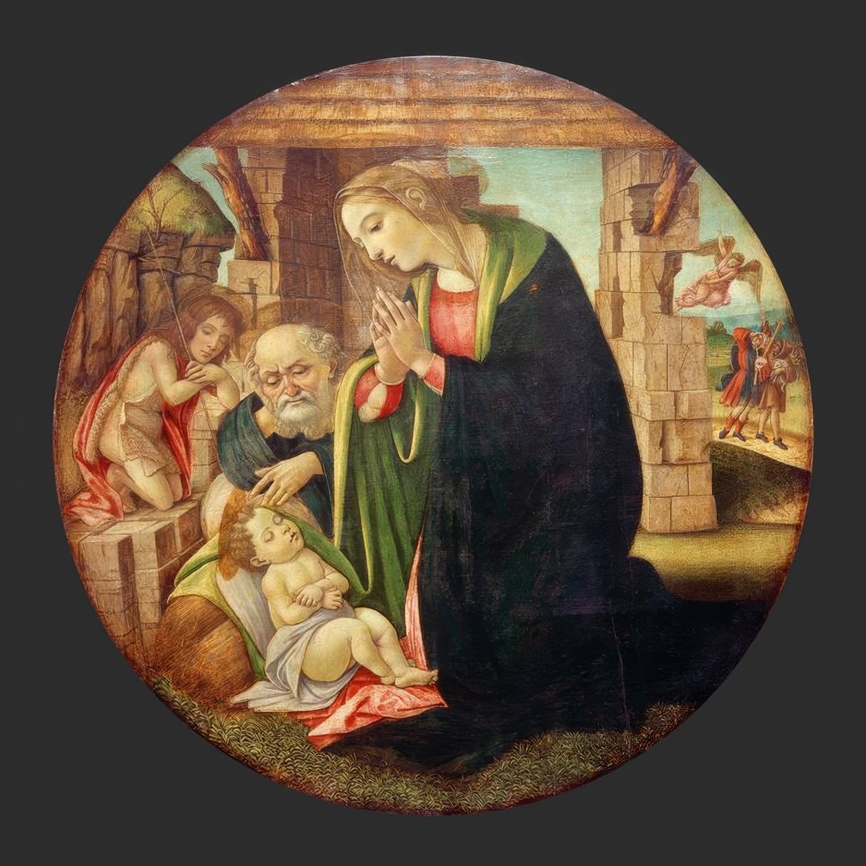 约翰内斯纳本对孩子的崇拜 作者 桑德罗·波提切利（Sandro Botticelli）
