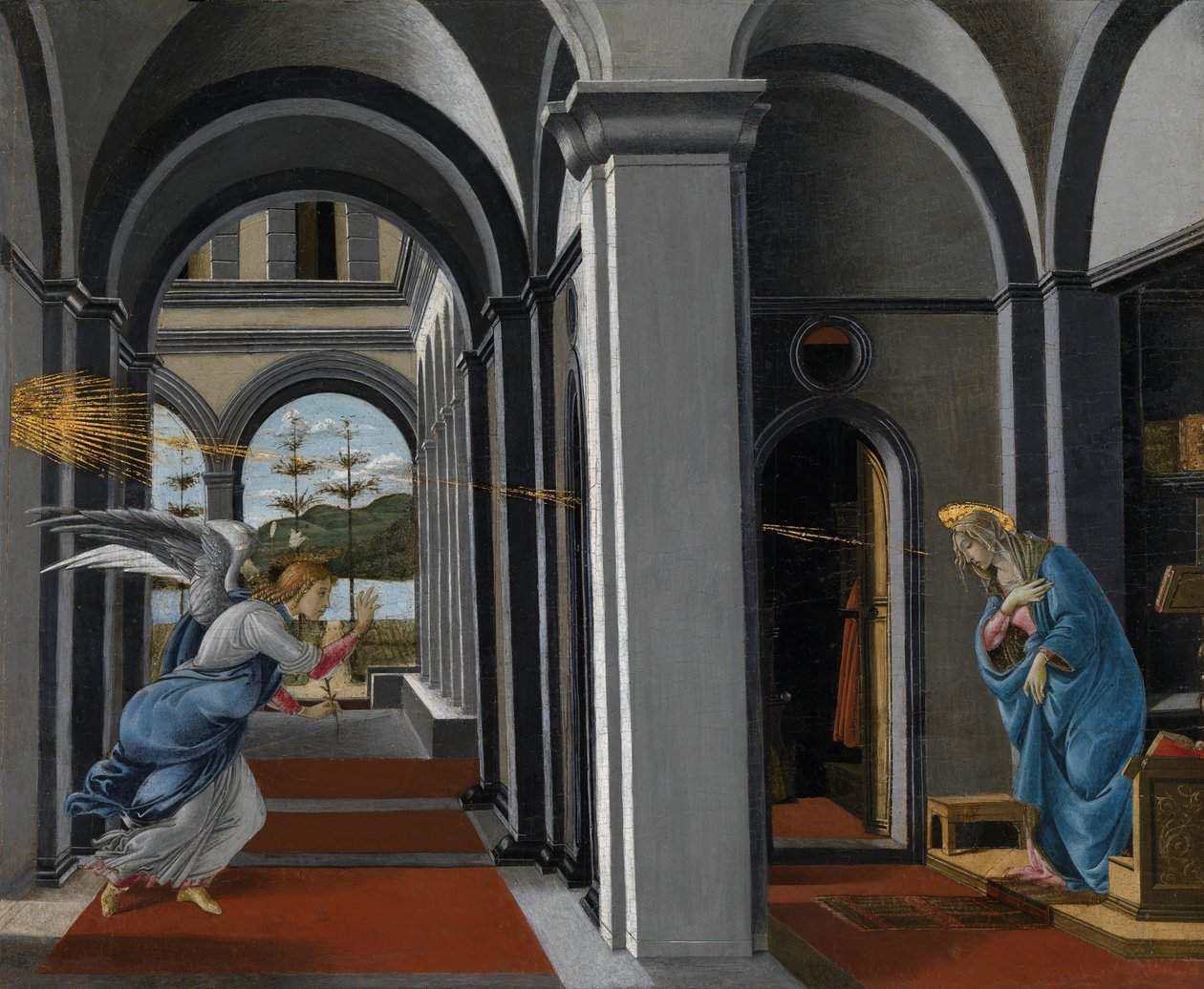 圣母领报 作者 桑德罗·波提切利（Sandro Botticelli）