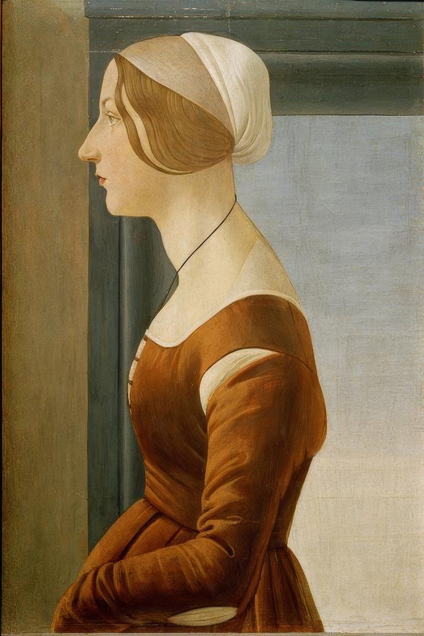 一个女人的画像 作者 桑德罗·波提切利（Sandro Botticelli）