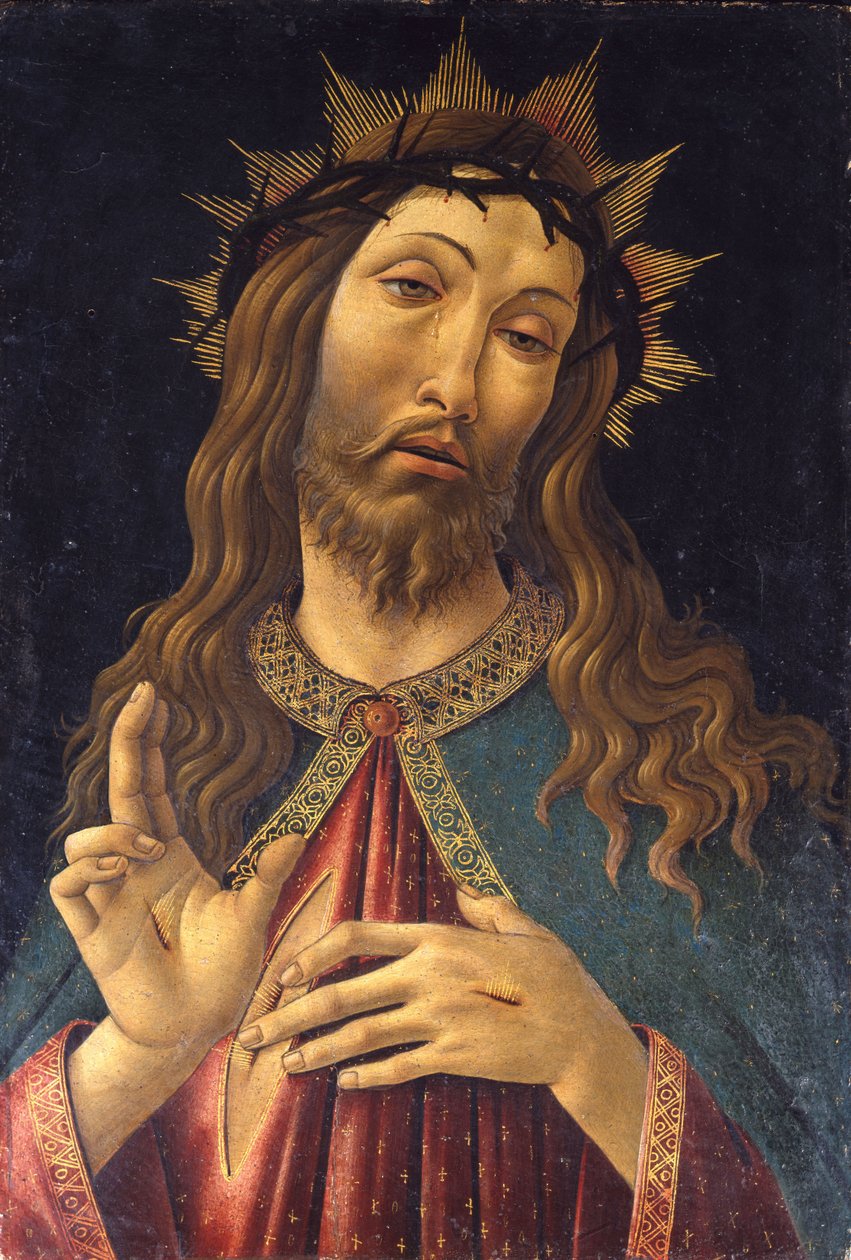 基督被荆棘加冕，c。 1500 作者 桑德罗·波提切利（Sandro Botticelli）